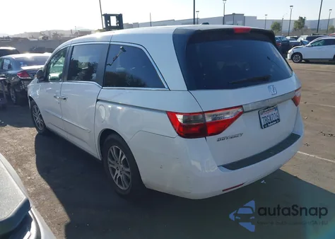 2013 Honda Odyssey Ex-L z USA, uszkodzony, nr VIN 5FNRL5H62DB055562